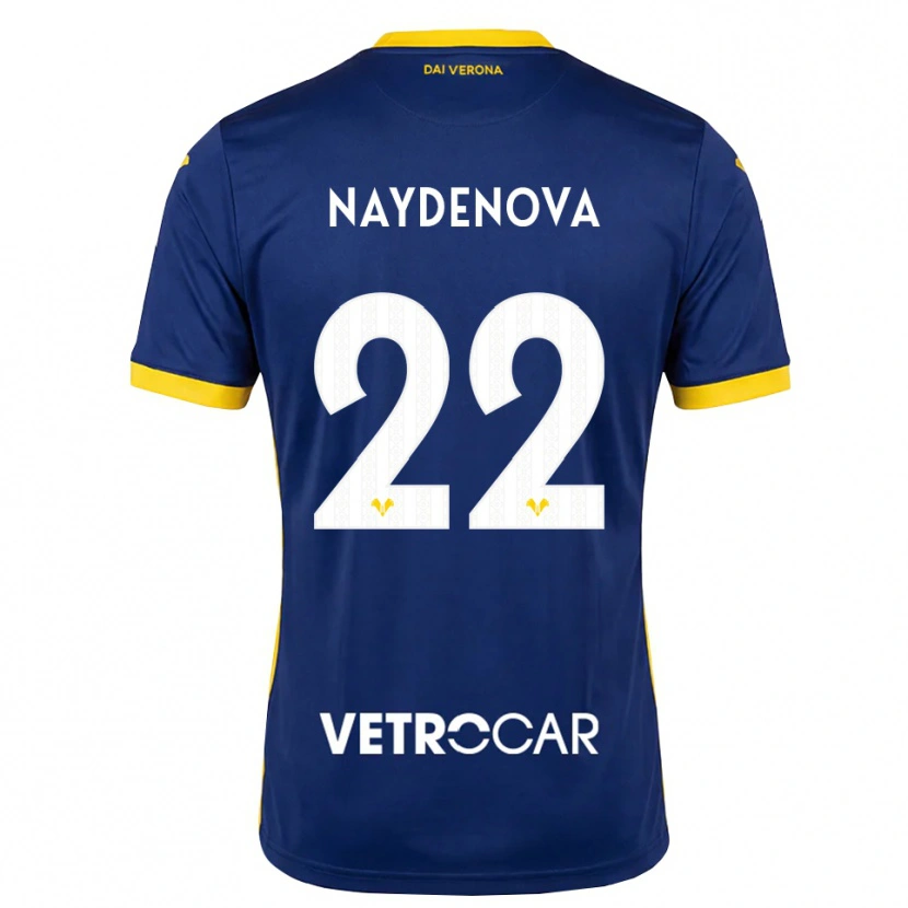 Danxen Enfant Maillot Ivana Naydenova #22 Bleu Roi Jaune Blanc Tenues Domicile 2026/27 T-Shirt