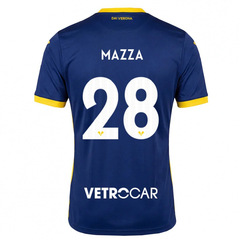 Danxen Enfant Maillot Vittoria Karol Mazza #28 Bleu Roi Jaune Blanc Tenues Domicile 2026/27 T-Shirt
