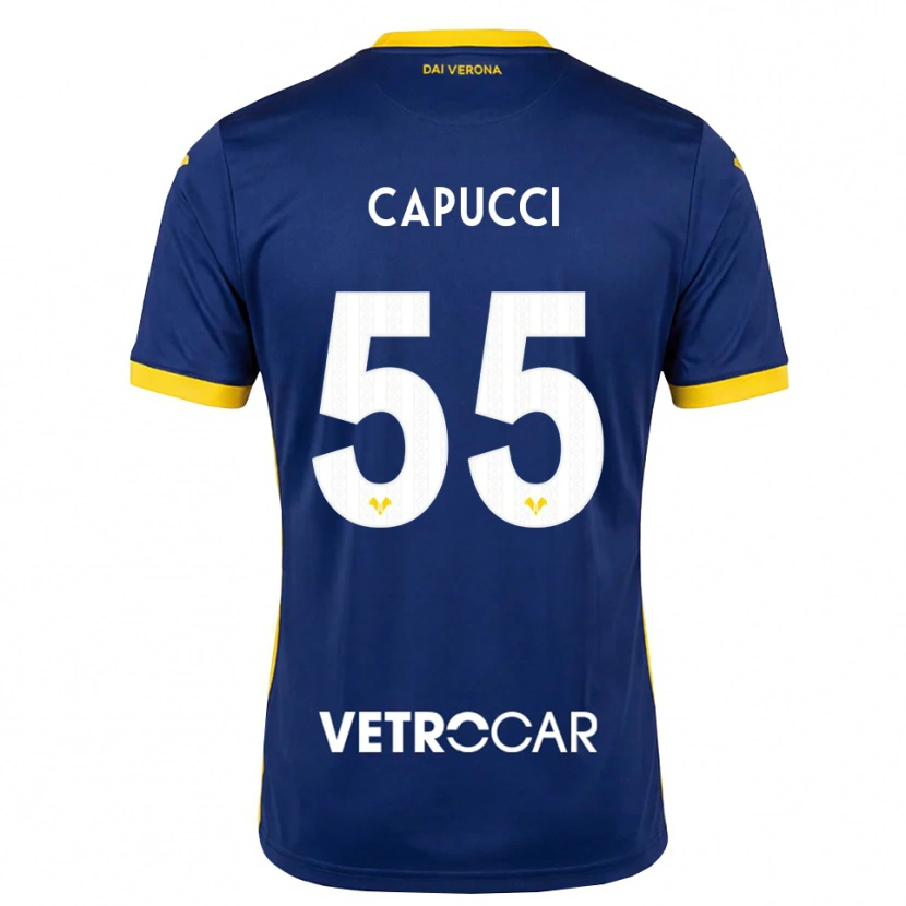 Danxen Enfant Maillot Laura Capucci #55 Bleu Roi Jaune Blanc Tenues Domicile 2026/27 T-Shirt