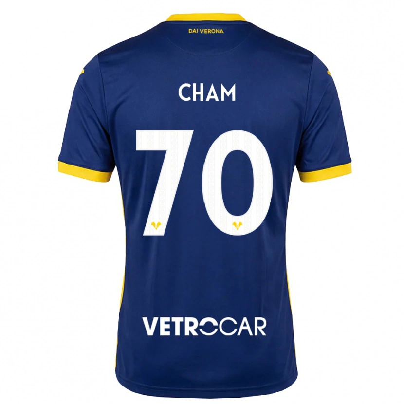 Danxen Enfant Maillot Fallou Cham #70 Bleu Roi Jaune Blanc Tenues Domicile 2026/27 T-Shirt