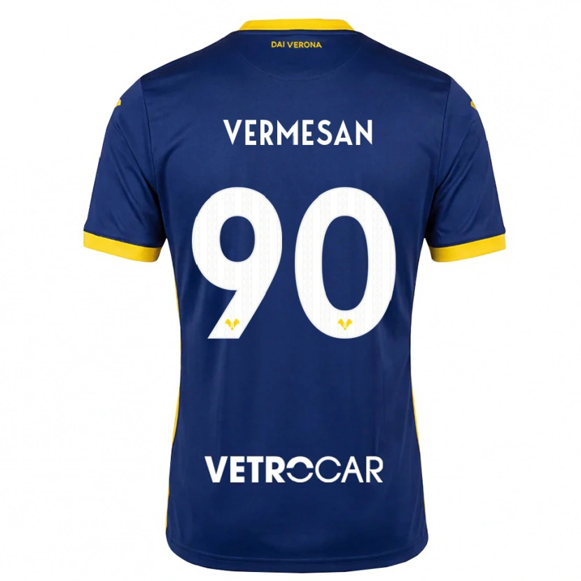 Danxen Enfant Maillot Ioan Vermeșan #90 Bleu Roi Jaune Blanc Tenues Domicile 2026/27 T-Shirt