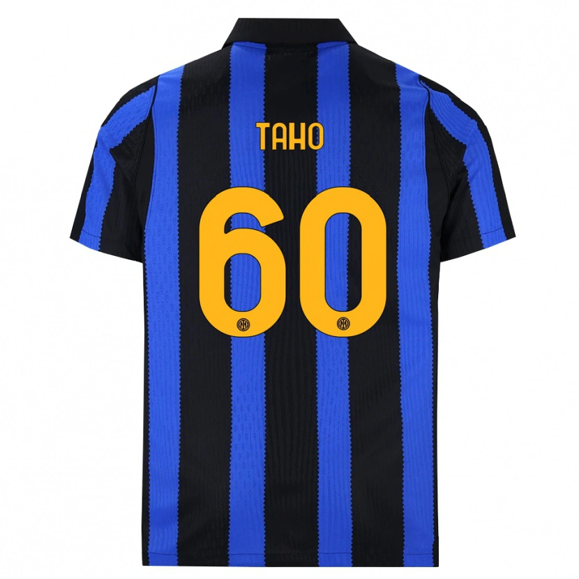 Danxen Enfant Maillot Alain Taho #60 Noir Bleu Jaune Tenues Domicile 2026/27 T-Shirt