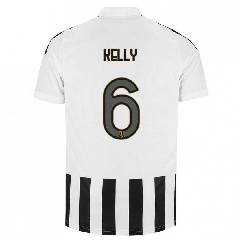 Danxen Enfant Maillot Lloyd Kelly #6 Noir Blanc Marron Tenues Domicile 2026/27 T-Shirt