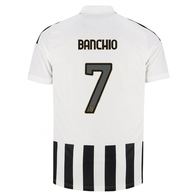 Danxen Enfant Maillot Gianluca Banchio #7 Noir Blanc Marron Tenues Domicile 2026/27 T-Shirt