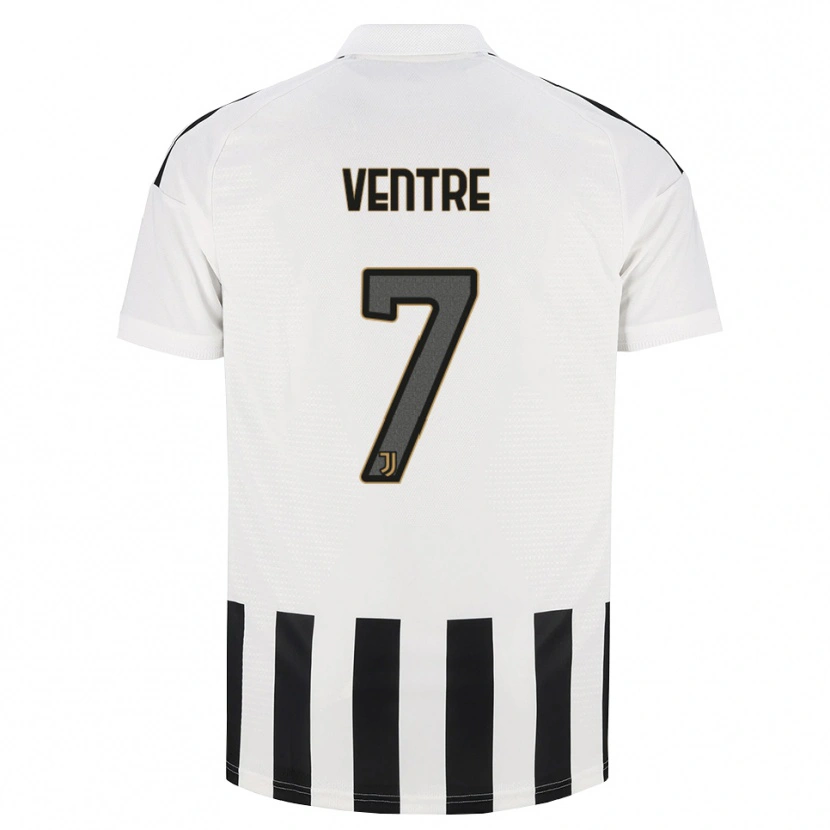 Danxen Enfant Maillot Alessandro Ventre #7 Noir Blanc Marron Tenues Domicile 2026/27 T-Shirt