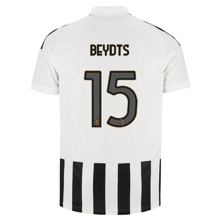 Danxen Enfant Maillot Antoine Beydts #15 Noir Blanc Marron Tenues Domicile 2026/27 T-Shirt
