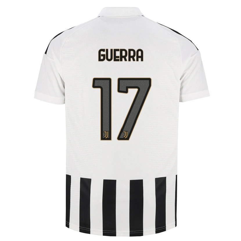 Danxen Enfant Maillot Simone Guerra #17 Noir Blanc Marron Tenues Domicile 2026/27 T-Shirt