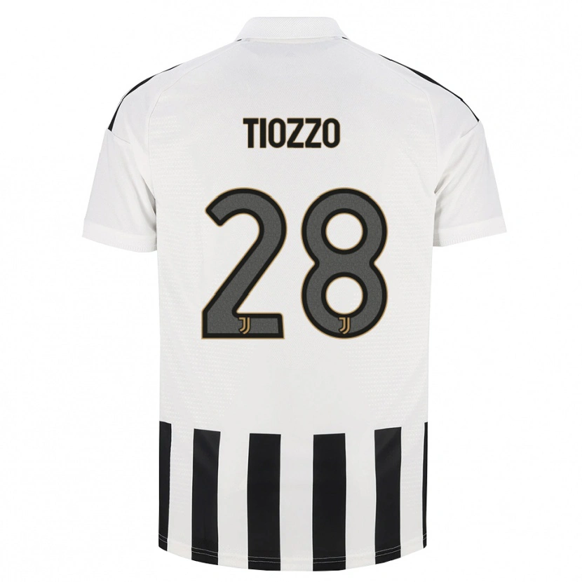Danxen Enfant Maillot Marco Tiozzo #28 Noir Blanc Marron Tenues Domicile 2026/27 T-Shirt