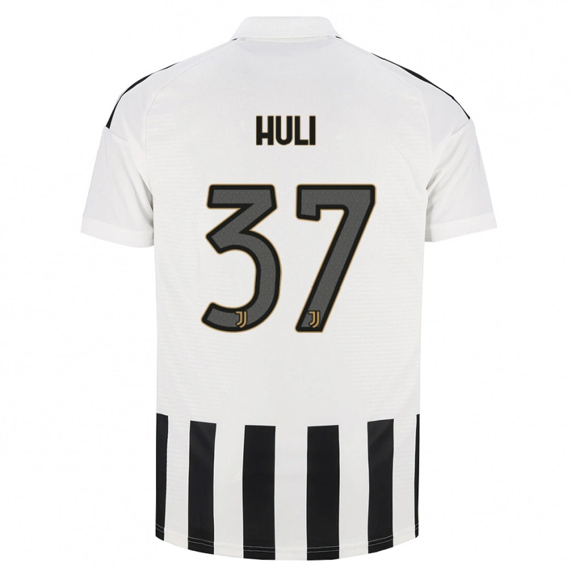 Danxen Enfant Maillot Raffaele Huli #37 Noir Blanc Marron Tenues Domicile 2026/27 T-Shirt