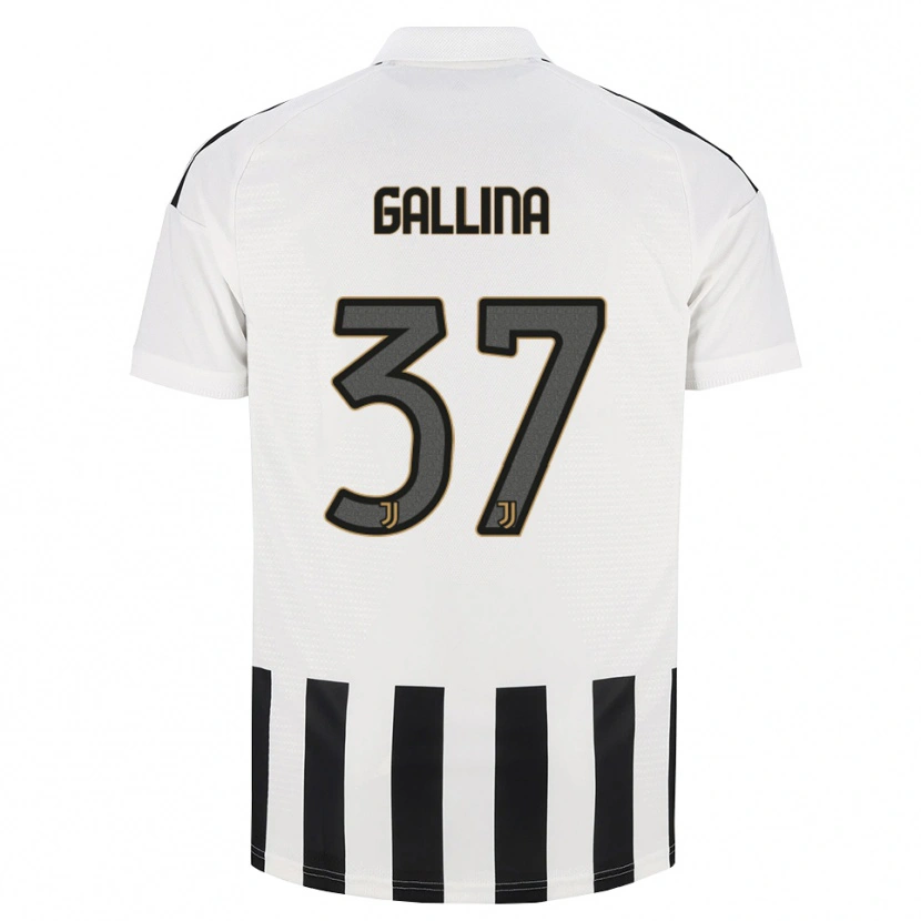 Danxen Enfant Maillot Arianna Gallina #37 Noir Blanc Marron Tenues Domicile 2026/27 T-Shirt
