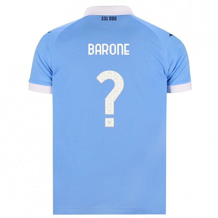 Danxen Enfant Maillot Alessio Barone #0 Bleu Ciel Noir Blanc Tenues Domicile 2026/27 T-Shirt