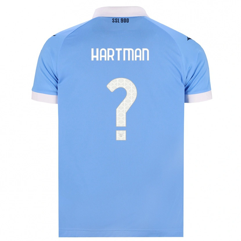 Danxen Enfant Maillot Thomas Hartman #0 Bleu Ciel Noir Blanc Tenues Domicile 2026/27 T-Shirt