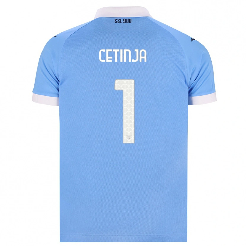 Danxen Enfant Maillot Sara Cetinja #1 Bleu Ciel Noir Blanc Tenues Domicile 2026/27 T-Shirt
