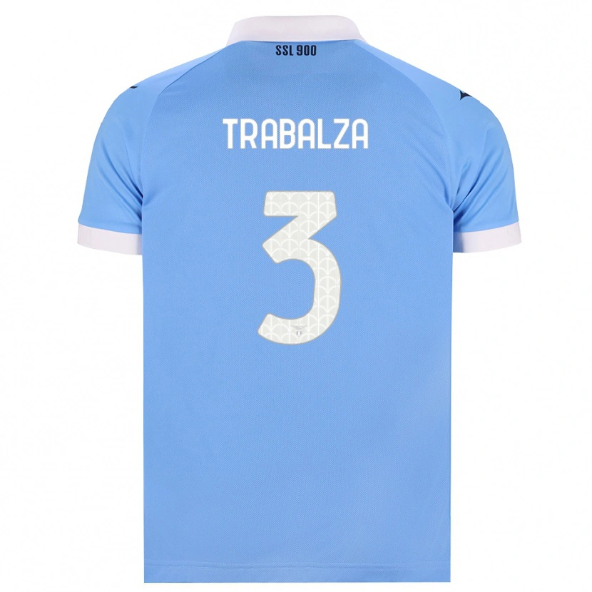 Danxen Enfant Maillot Alessandro Trabalza #3 Bleu Ciel Noir Blanc Tenues Domicile 2026/27 T-Shirt