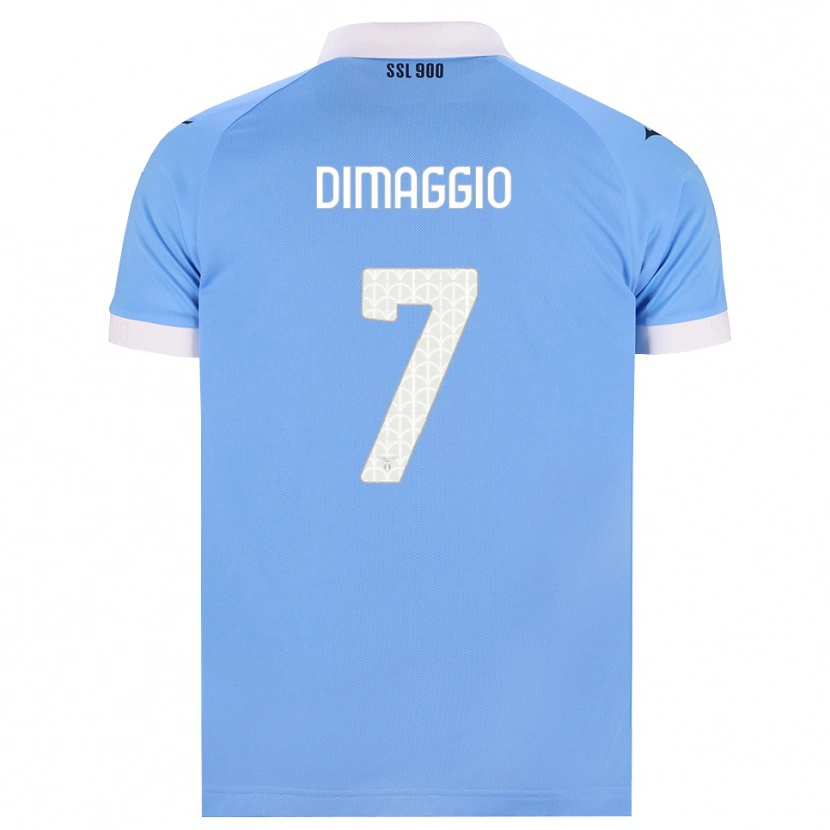 Danxen Enfant Maillot Cosimo Dimaggio #7 Bleu Ciel Noir Blanc Tenues Domicile 2026/27 T-Shirt