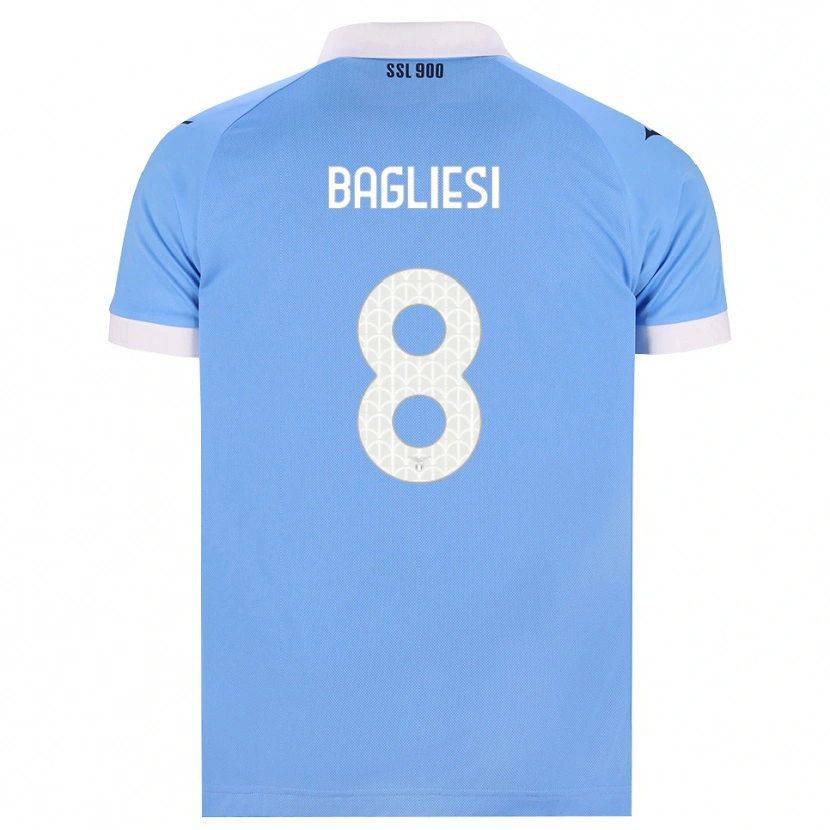 Danxen Enfant Maillot Thomas Bagliesi #8 Bleu Ciel Noir Blanc Tenues Domicile 2026/27 T-Shirt