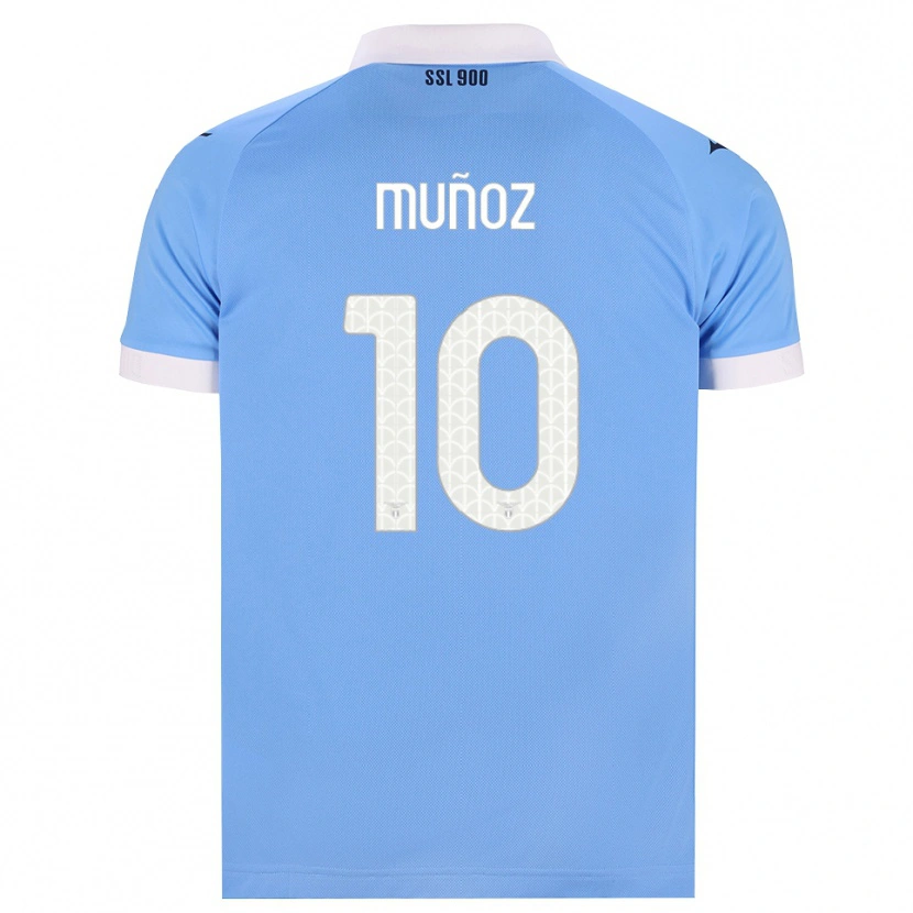 Danxen Enfant Maillot Cristo Muñoz #10 Bleu Ciel Noir Blanc Tenues Domicile 2026/27 T-Shirt