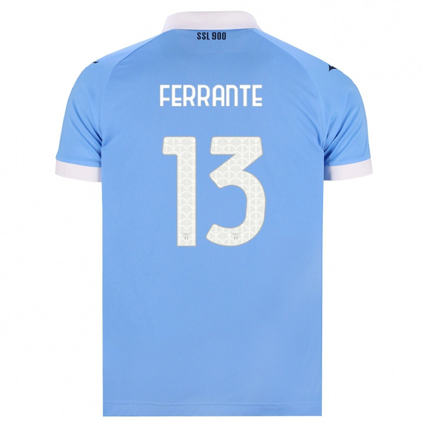Danxen Enfant Maillot Ferdinando Ferrante #13 Bleu Ciel Noir Blanc Tenues Domicile 2026/27 T-Shirt