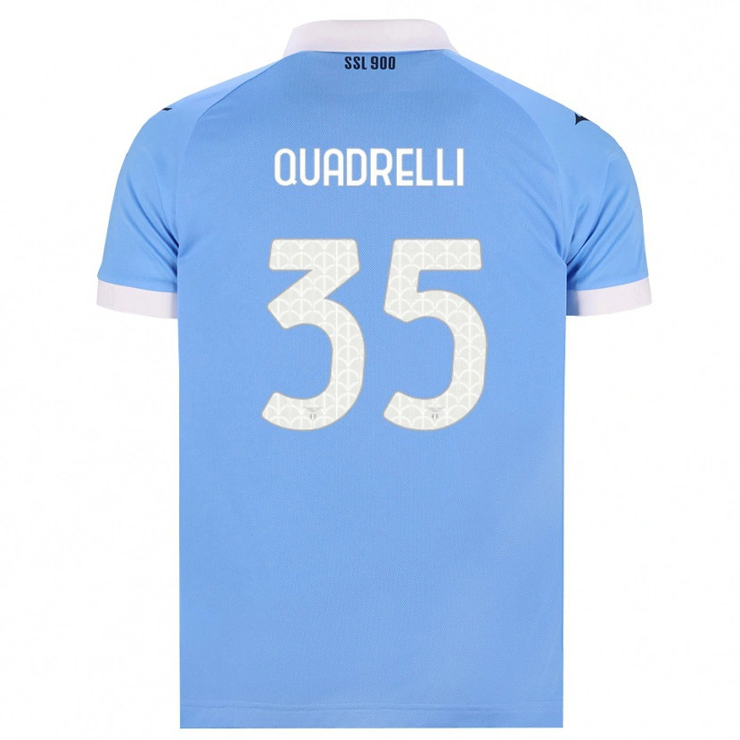 Danxen Enfant Maillot Leonardo Quadrelli #35 Bleu Ciel Noir Blanc Tenues Domicile 2026/27 T-Shirt