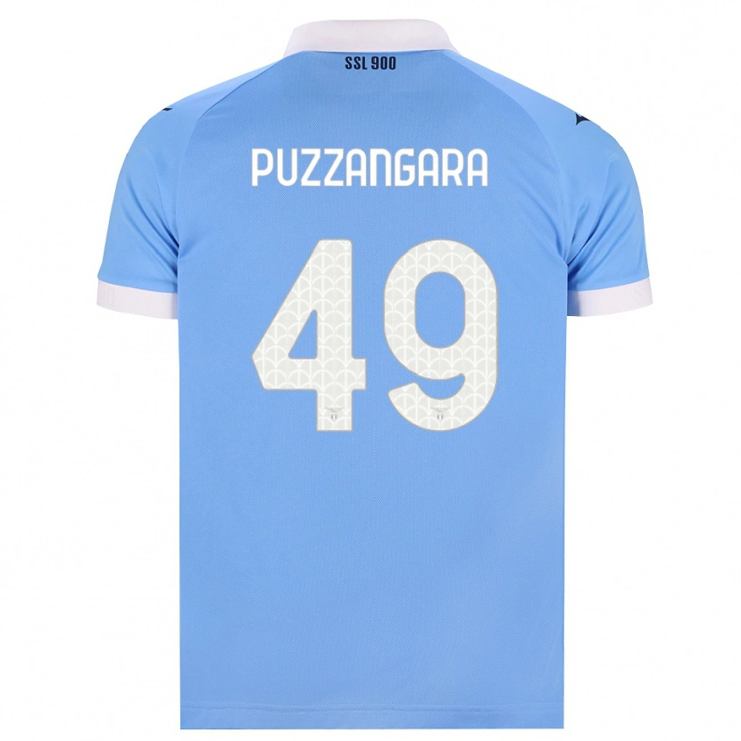 Danxen Enfant Maillot Angelo Antonio Puzzangara #49 Bleu Ciel Noir Blanc Tenues Domicile 2026/27 T-Shirt