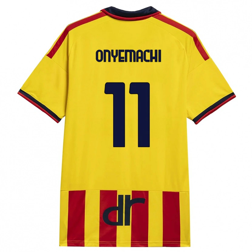 Danxen Enfant Maillot Divine Onyemachi #11 Jaune Rouge Tenues Domicile 2026/27 T-Shirt
