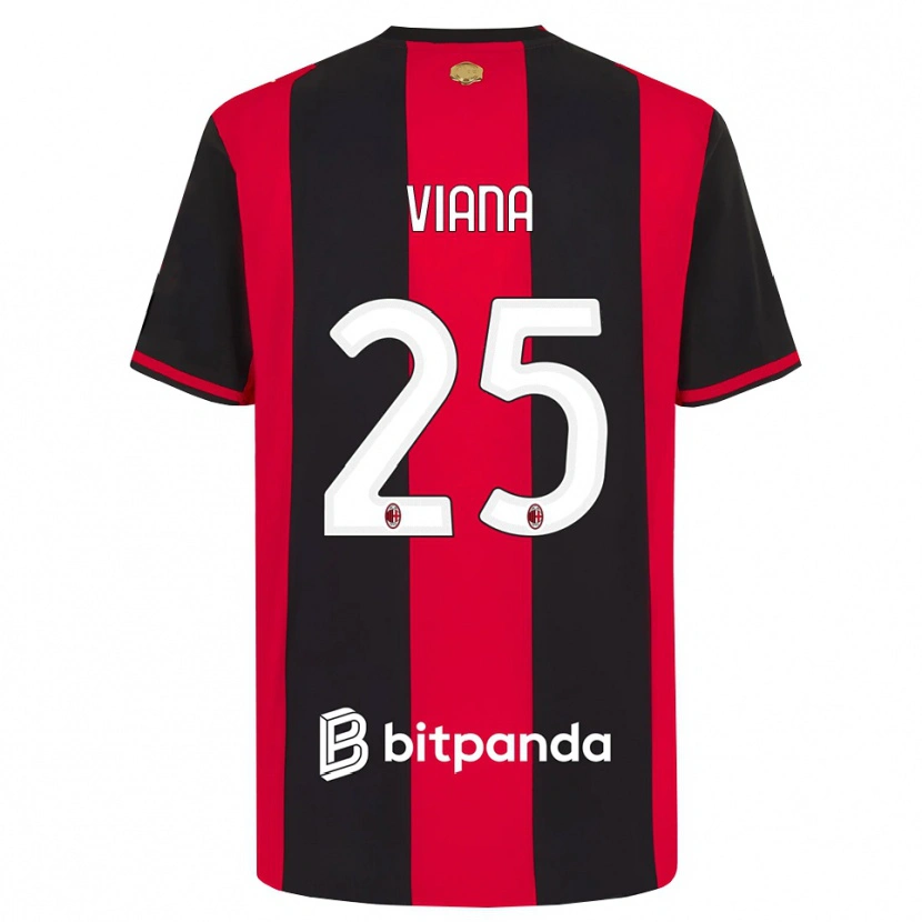 Danxen Enfant Maillot Viana Seedorf #25 Rouge Noir Blanc Tenues Domicile 2026/27 T-Shirt