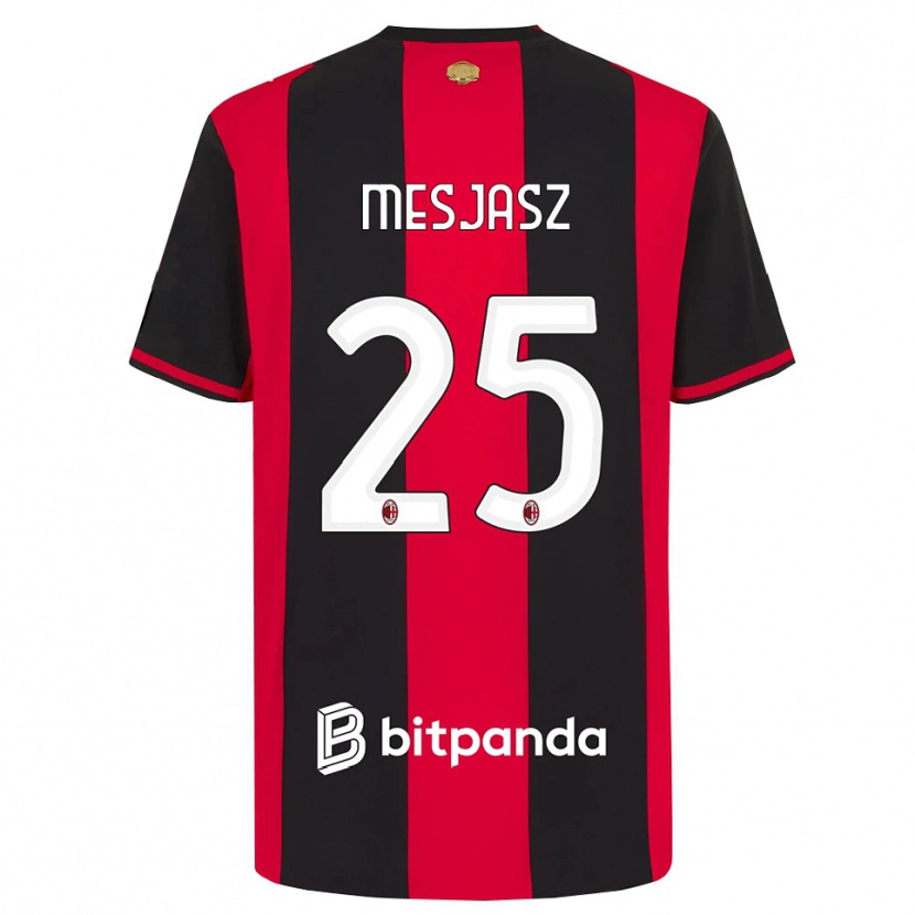 Danxen Enfant Maillot Malgorzata Mesjasz #25 Rouge Noir Blanc Tenues Domicile 2026/27 T-Shirt