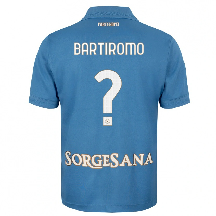 Danxen Enfant Maillot Niccolo Bartiromo #0 Bleu Brumeux Blanc Tenues Domicile 2026/27 T-Shirt