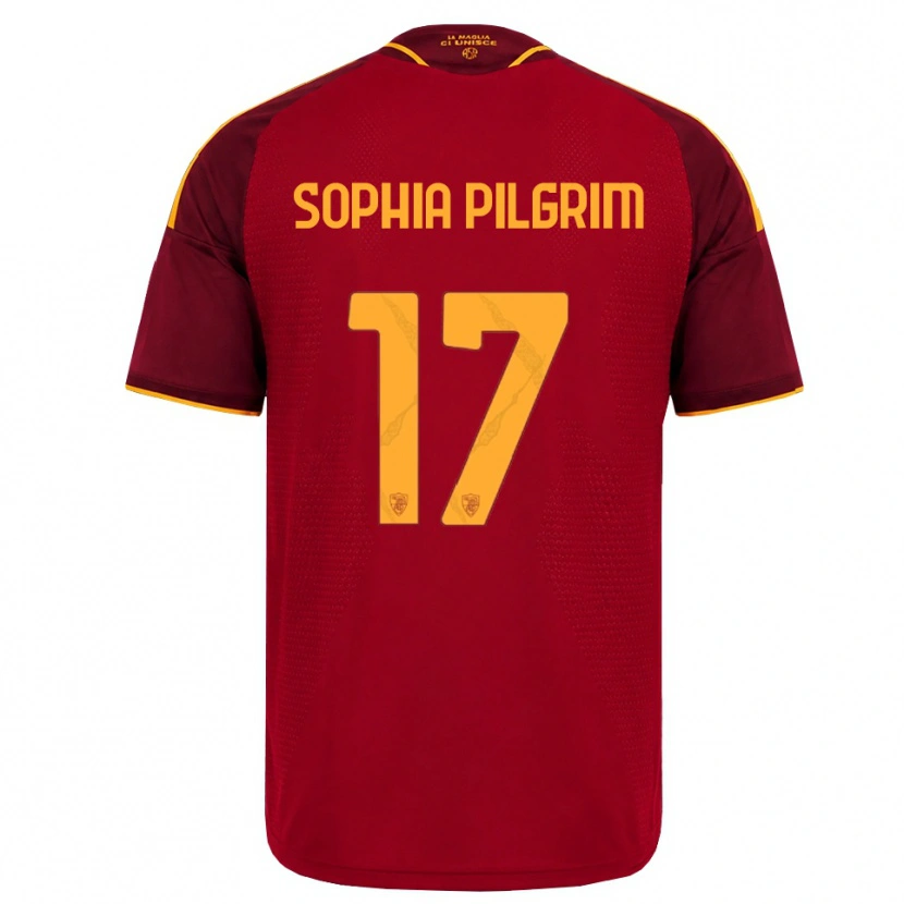 Danxen Enfant Maillot Alayah Sophia Pilgrim #17 Rouge Doré Jaune Tenues Domicile 2026/27 T-Shirt