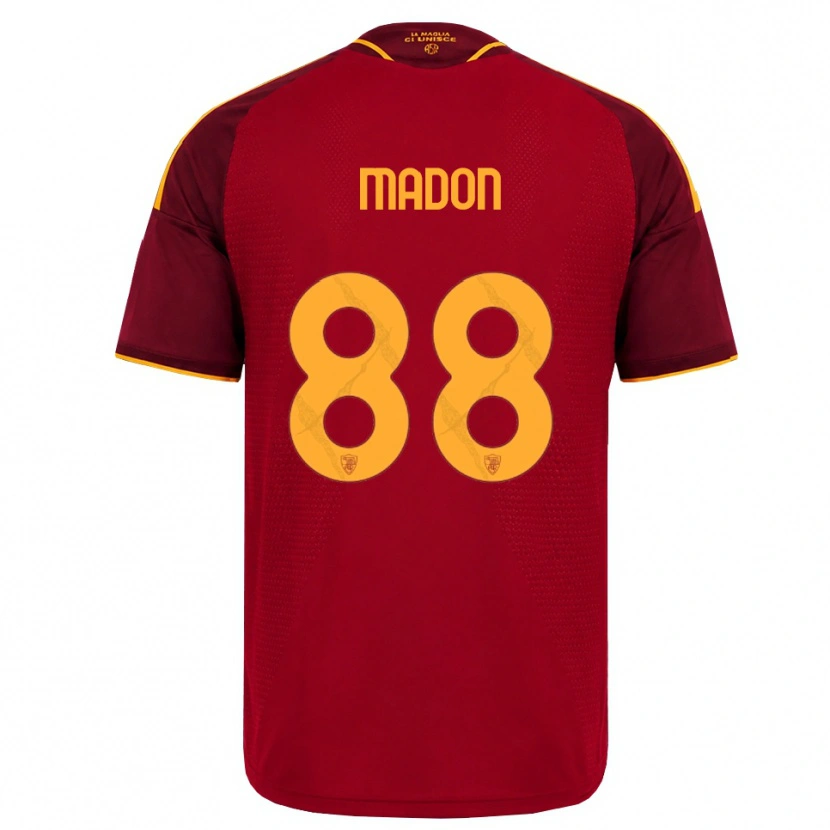 Danxen Enfant Maillot Maja Madon #88 Rouge Doré Jaune Tenues Domicile 2026/27 T-Shirt