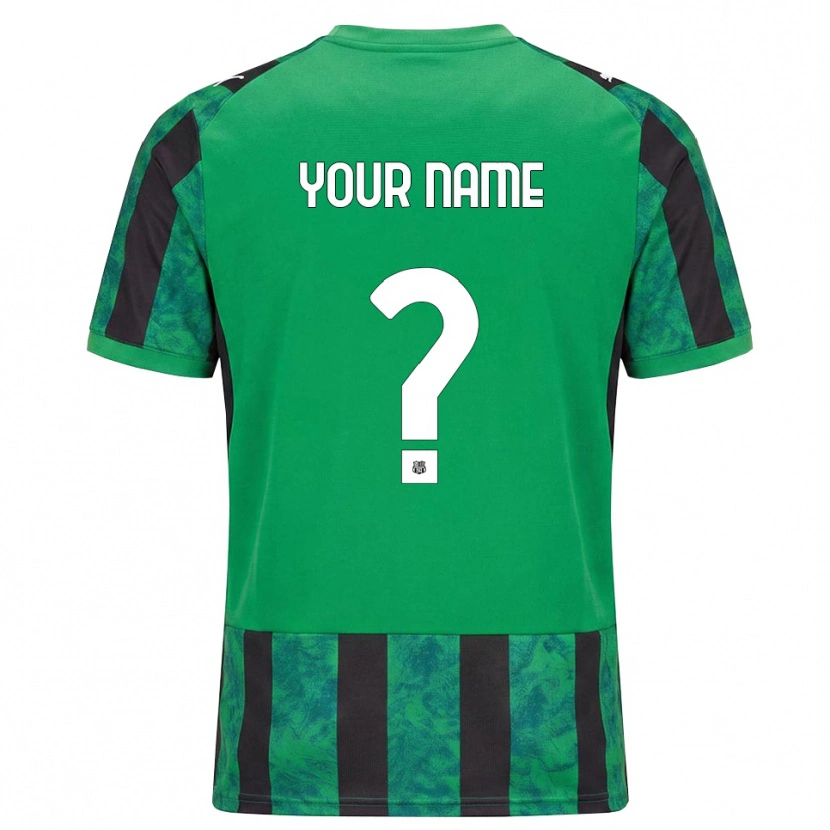 Danxen Enfant Maillot Votre Nom #0 Vert Noir Blanc Tenues Domicile 2026/27 T-Shirt