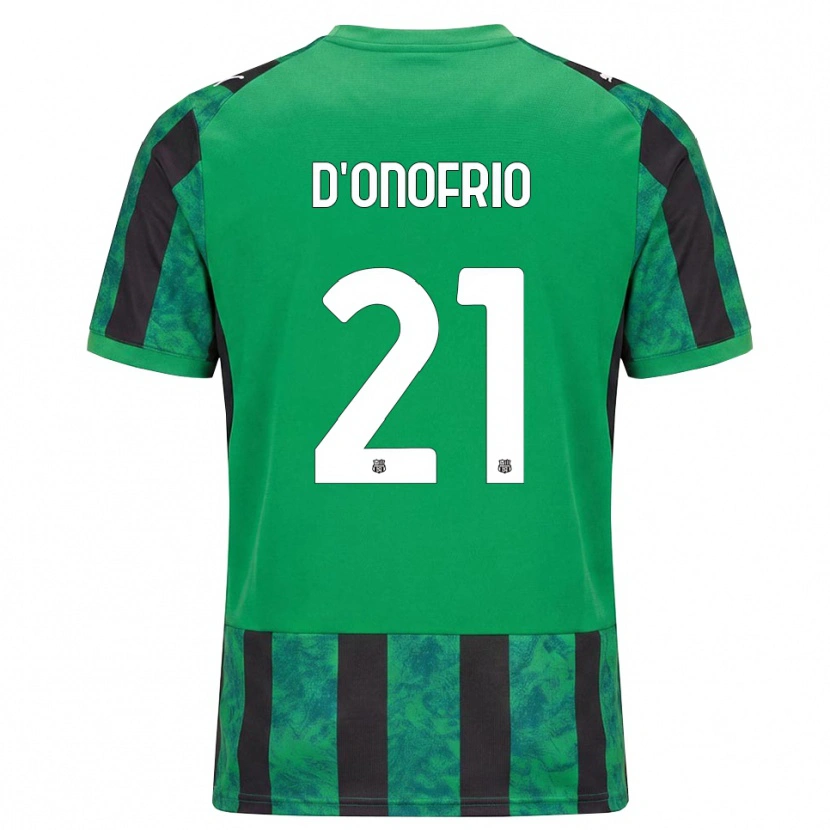 Danxen Enfant Maillot Karol D'onofrio #21 Vert Noir Blanc Tenues Domicile 2026/27 T-Shirt