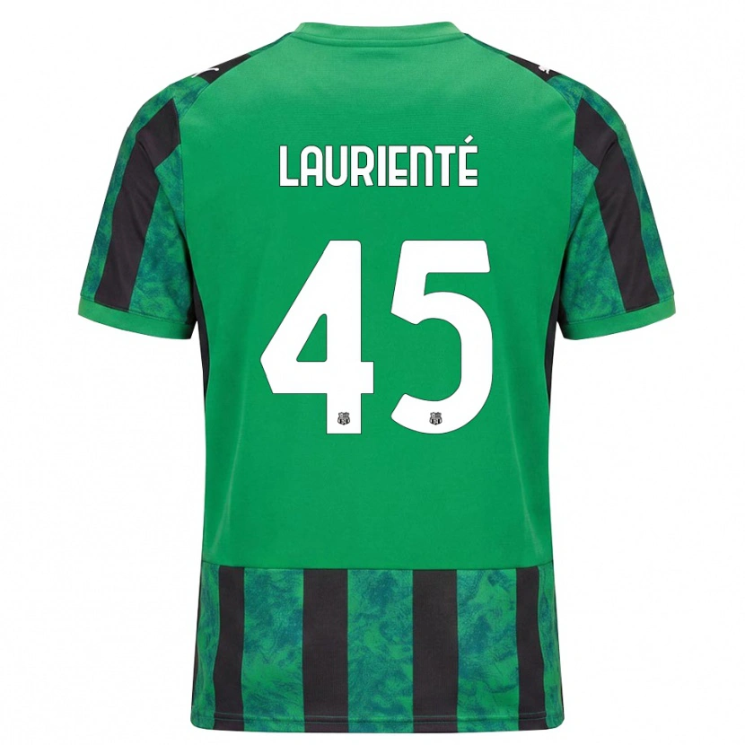 Danxen Enfant Maillot Armand Laurienté #45 Vert Noir Blanc Tenues Domicile 2026/27 T-Shirt