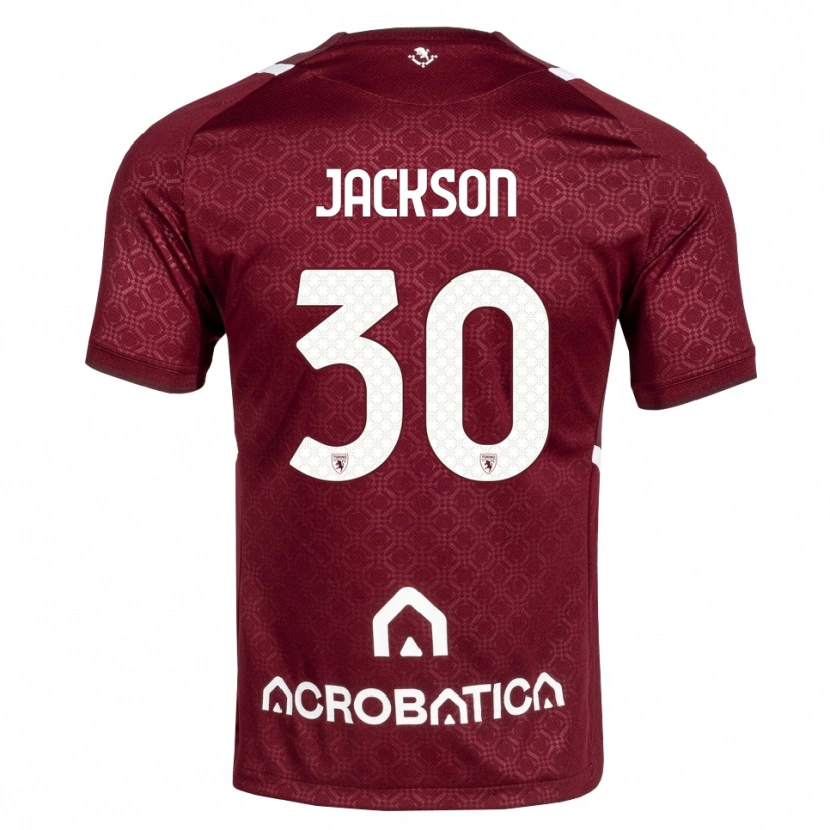 Danxen Enfant Maillot Michael Jackson #30 Bourgogne Blanc Tenues Domicile 2026/27 T-Shirt