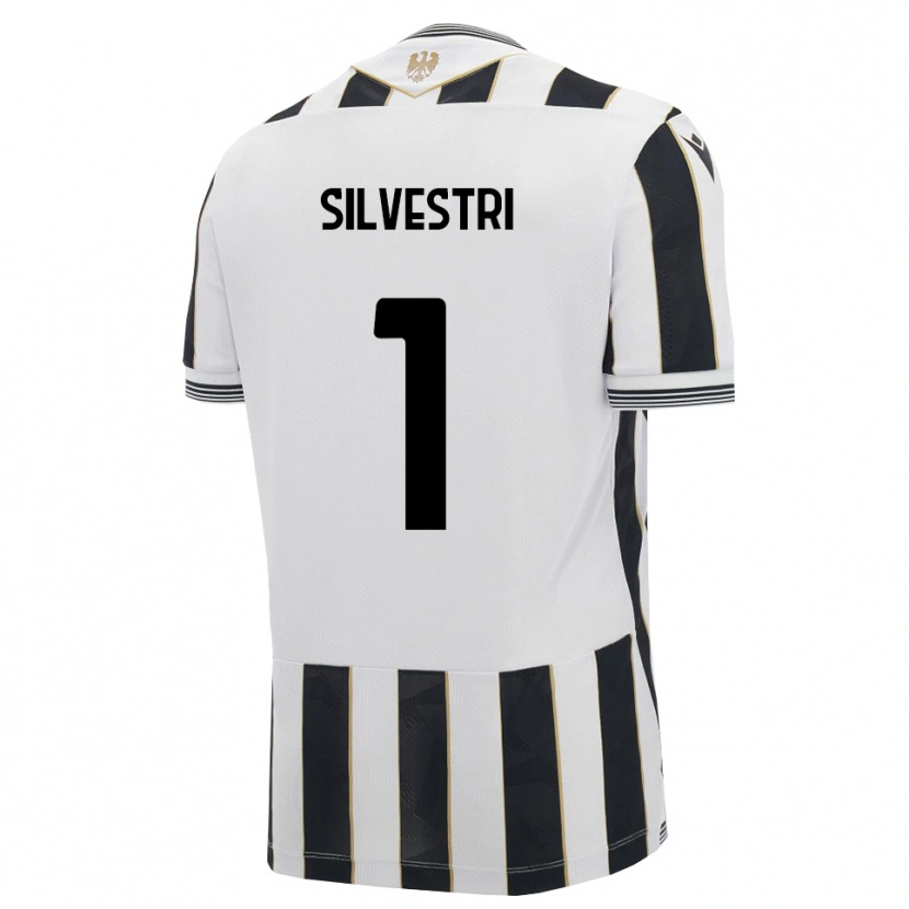 Danxen Enfant Maillot Marco Silvestri #1 Noir Blanc Rose Tenues Domicile 2026/27 T-Shirt