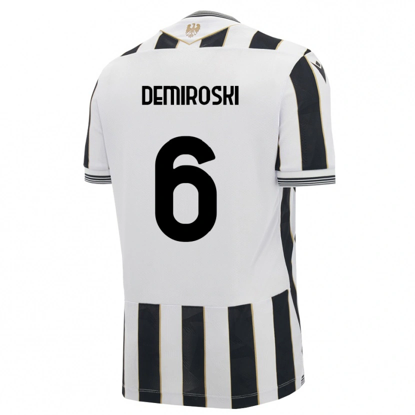 Danxen Enfant Maillot Shenol Demiroski #6 Noir Blanc Rose Tenues Domicile 2026/27 T-Shirt