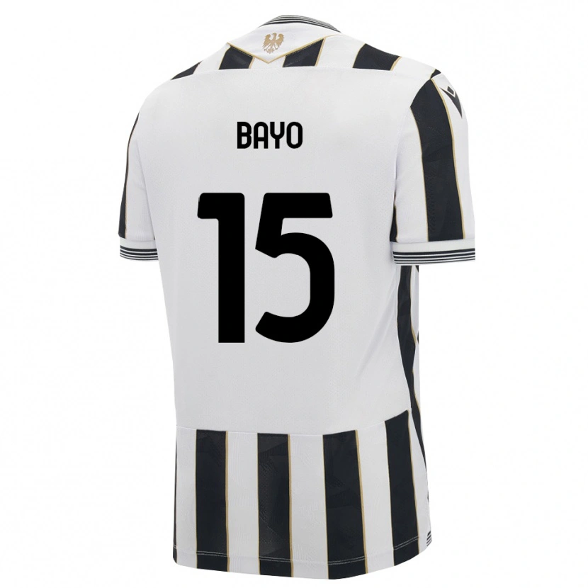 Danxen Enfant Maillot Vakoun Bayo #15 Noir Blanc Rose Tenues Domicile 2026/27 T-Shirt