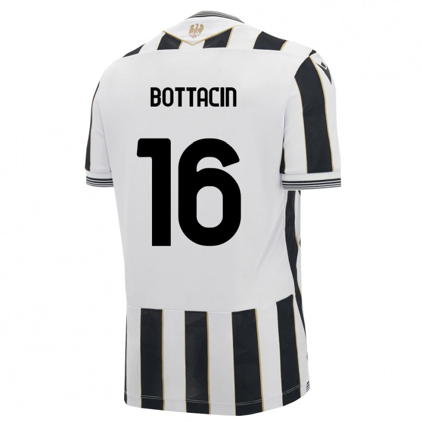 Danxen Enfant Maillot Enrico Bottacin #16 Noir Blanc Rose Tenues Domicile 2026/27 T-Shirt