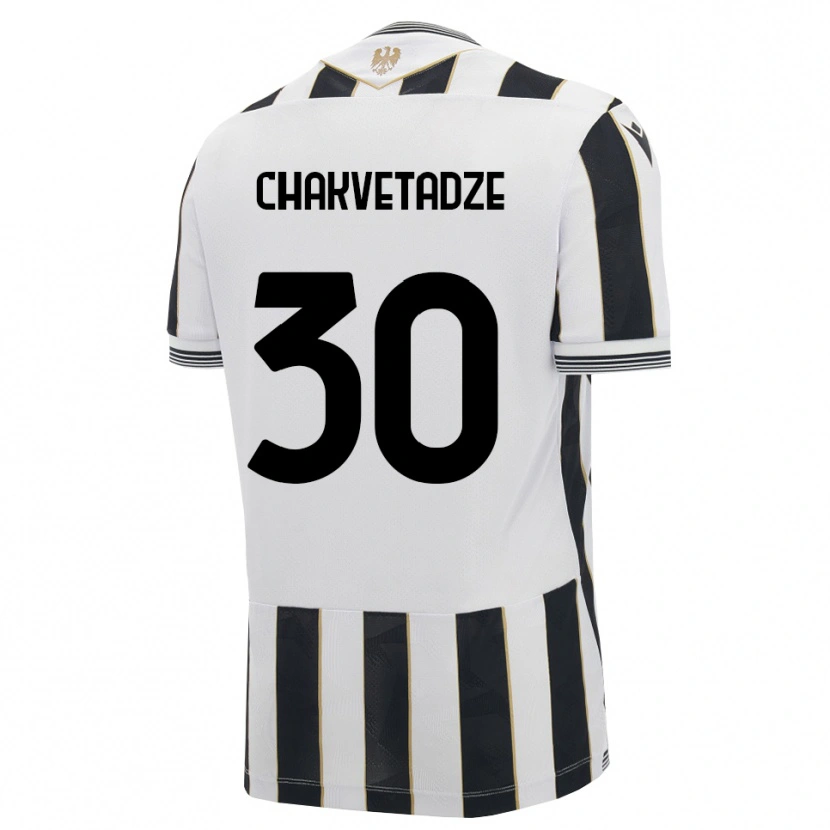 Danxen Enfant Maillot Giorgi Chakvetadze #30 Noir Blanc Rose Tenues Domicile 2026/27 T-Shirt
