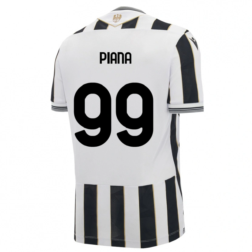 Danxen Enfant Maillot Edoardo Piana #99 Noir Blanc Rose Tenues Domicile 2026/27 T-Shirt