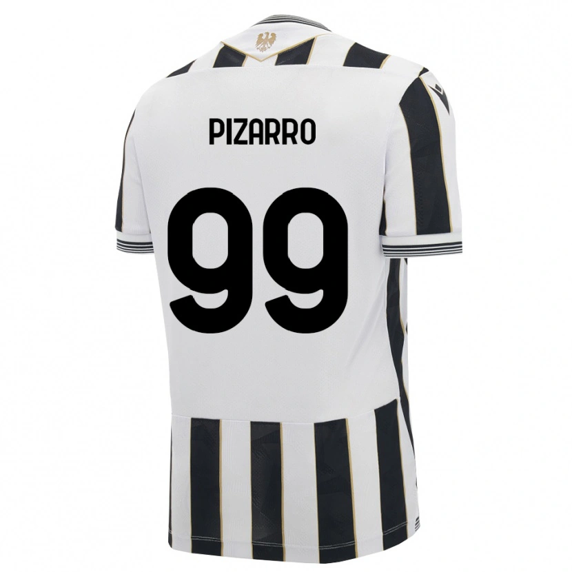 Danxen Enfant Maillot Damián Pizarro #99 Noir Blanc Rose Tenues Domicile 2026/27 T-Shirt
