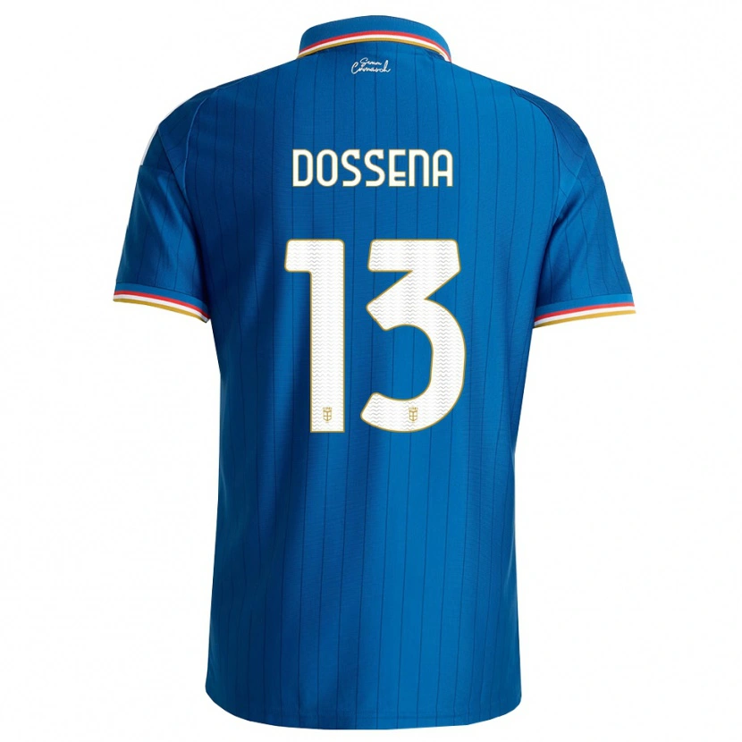 Danxen Enfant Maillot Alberto Dossena #13 Bleu Blanc Rouge Tenues Domicile 2026/27 T-Shirt