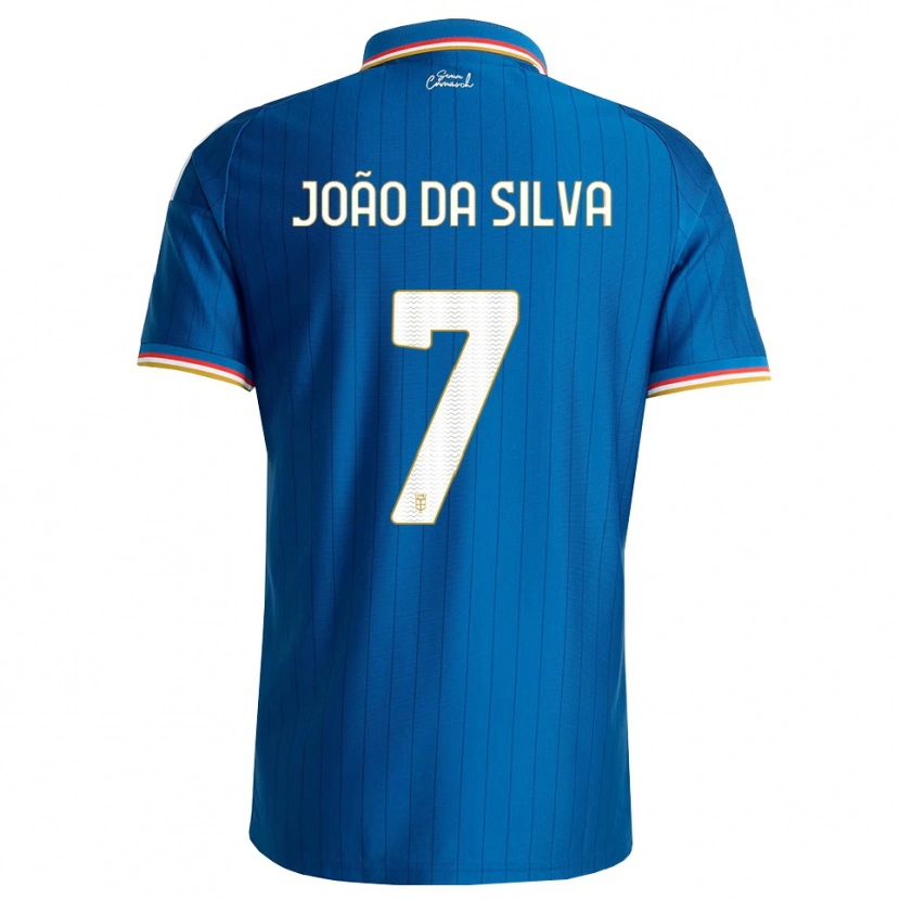 Danxen Enfant Maillot Miguel Silva #7 Bleu Blanc Rouge Tenues Domicile 2026/27 T-Shirt