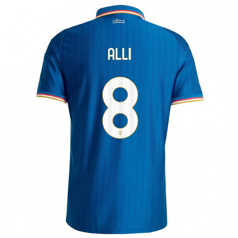 Danxen Enfant Maillot Dele Alli #8 Bleu Blanc Rouge Tenues Domicile 2026/27 T-Shirt
