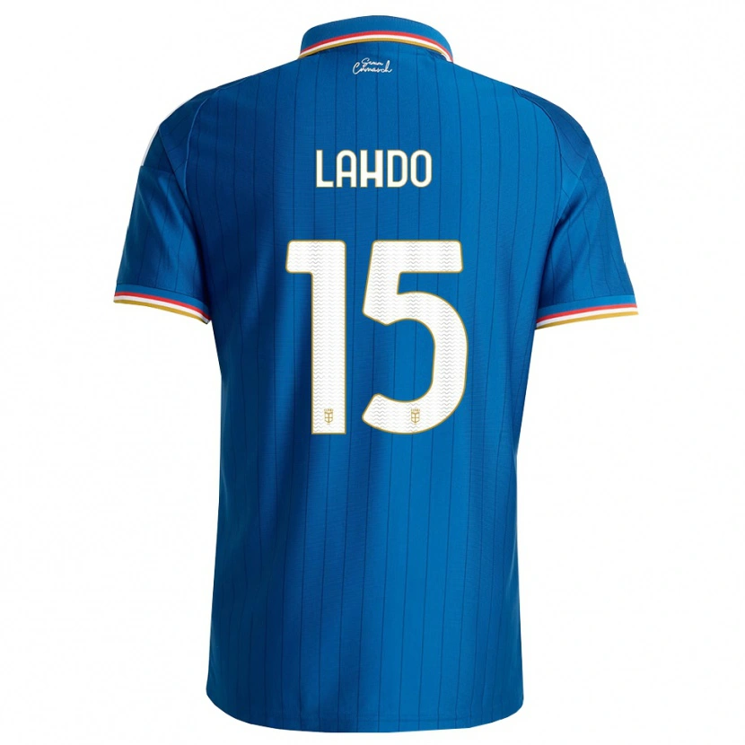 Danxen Enfant Maillot Adrian Lahdo #15 Bleu Blanc Rouge Tenues Domicile 2026/27 T-Shirt