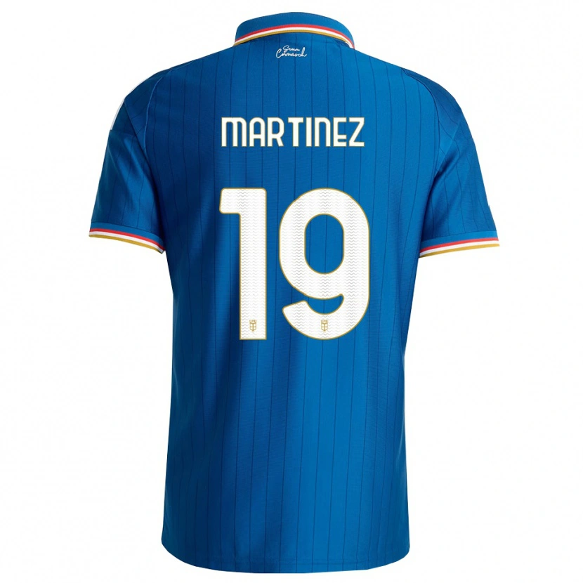 Danxen Enfant Maillot Diego Martinez #19 Bleu Blanc Rouge Tenues Domicile 2026/27 T-Shirt