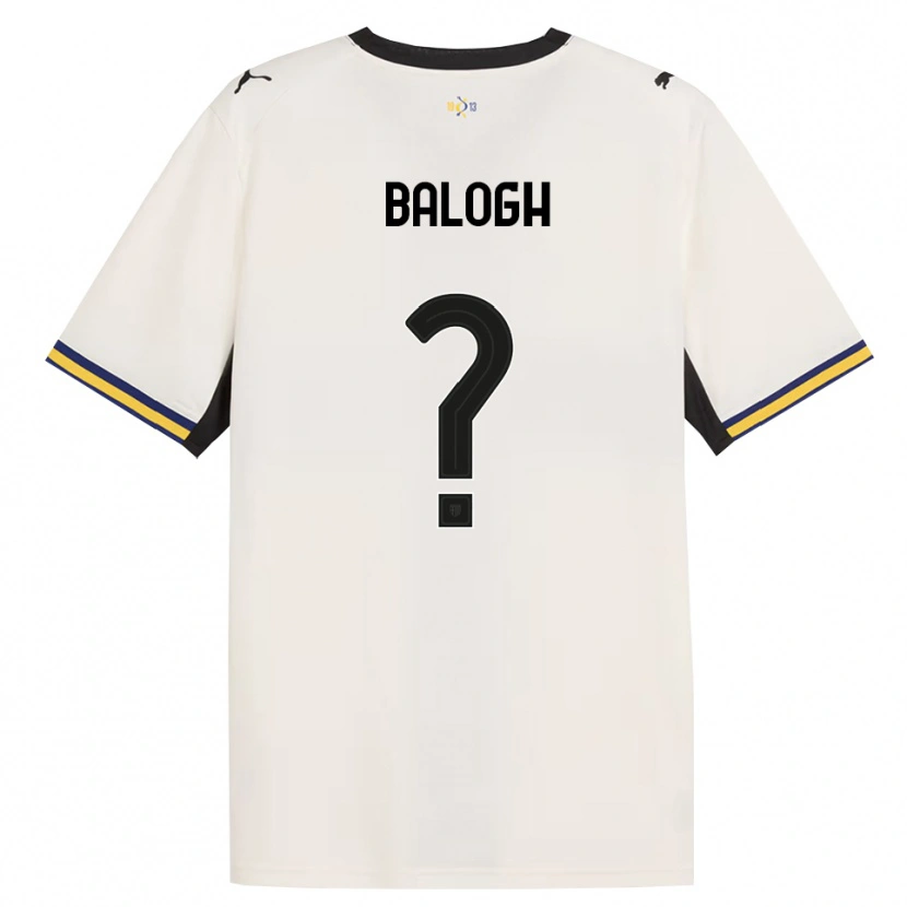 Danxen Enfant Maillot Botond Balogh #0 Blanc Cassé Noir Jaune Tenues Domicile 2026/27 T-Shirt