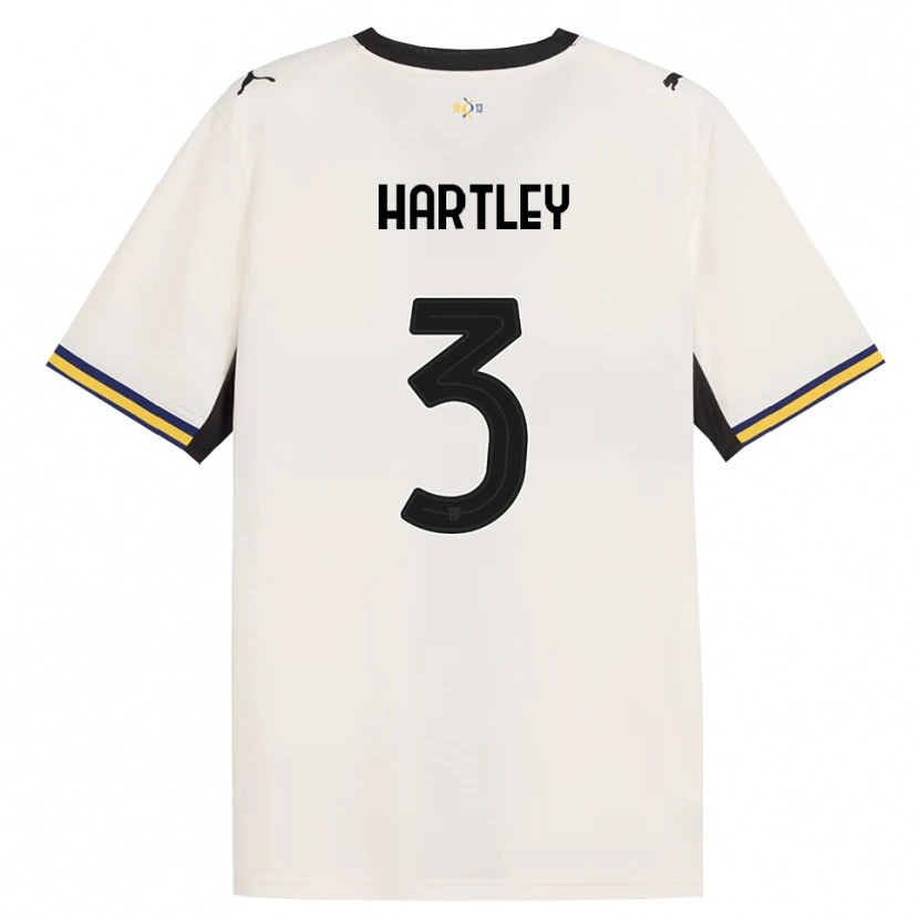 Danxen Enfant Maillot Ryan Hartley #3 Blanc Cassé Noir Jaune Tenues Domicile 2026/27 T-Shirt