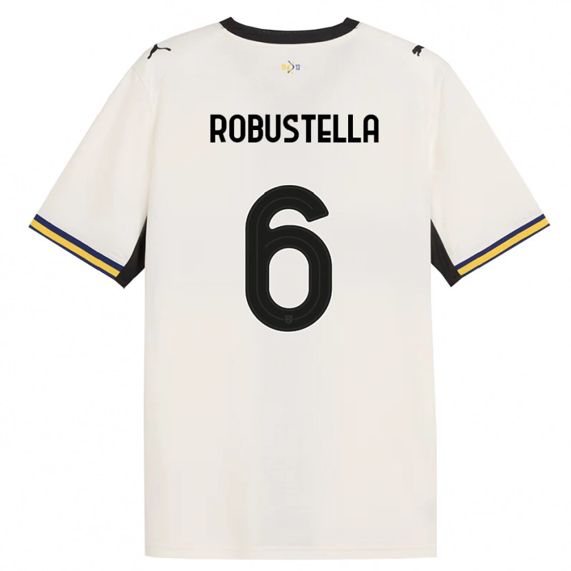 Danxen Enfant Maillot Daniele Robustella #6 Blanc Cassé Noir Jaune Tenues Domicile 2026/27 T-Shirt