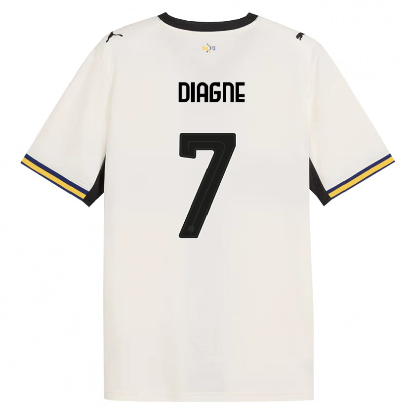 Danxen Enfant Maillot Fallou Diagne #7 Blanc Cassé Noir Jaune Tenues Domicile 2026/27 T-Shirt